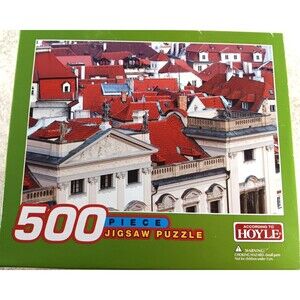 Red Roof Top Buildings 500 Piece Jigsaw Puzzle 2007 Hoyle